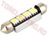 Bec Auto 12V cu 4 LED SMD Alb Canbus CAN107/GB