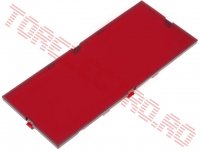Panou Plexiglas Rosu Transparent pentru Cutii Montaje 42x102mm