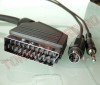 Cablu Scart Tata la SVHS Tata + Jack 3.5 Tata  5m Le-525/5