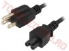 Cablu Stecker Tata SUA - IEC C5 Mama pentru Echipamente din USA 1.8m USAP118BK