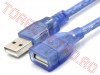 Cablu USB 2.0 A Mama - USB 2.0 A Tata 0.2m LE-143/0.2BL Albastru