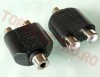 Adaptor Jack 3.5mm Mama la 2x RCA Mama CINCH  2RCAm-Jk3m JK0311