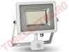 Reflector LED 230V 30W Alb Rece cu Senzor de Miscare REFL5752