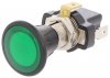 Buton Auto cu Retinere 10A 12V Filet 14mm LED Verde A330L3B01