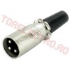 XLR 3 Pini Cannon Tata Argintiu XLR0043