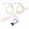 Angel Eyes 80mm LED COB Alb Rece cu Cablu 60 cm + Driver Detasabil 5132/TC