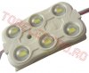 Modul 6xLED SMD5730 Alb Rece 12V 3100mW Plasticat de Exterior IP67 MCW5889/TC