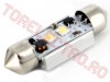 Bec Auto 12V cu 2 LED SMD Alb Canbus CAN111/GB