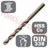 Burghiu  1 mm HSS-Cobalt 135* pentru Metal - Proline 78010 - set 10 bucati
