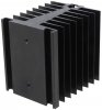 Radiator Module Putere SSR IGBT Punti din Aluminiu RAD230SSR 80x70x80 Negru cu Montare Directa pe Sina DIN