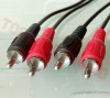 Cablu 2x RCA Tata - 2x RCA Tata  1.2m Le-452/1.2