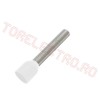 Tub Terminal Capat Cablu Izolat pentru  0.5mm2 x 10mm TC0.5/100-10 Set 100 buc