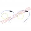 Angel Eyes 80mm LED COB Alb Rece cu Cablu 30 cm + Driver 5128/TC