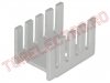 Radiator Tranzistori Triace si Surse din Aluminiu RAD045 Alb 19x13x13mm