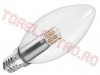 Bec LED  Candle E14 2.8W 230V Alb Cald LR0361