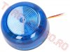 Semnalizator Industrial  12Vcc - 24Vcc IP65 Albastru cu Lampa Stroboscop Xenon si Prindere cu Surub SX45713243BLU 