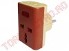 Adaptor Maro Multinorma fara Impamantare pentru Stecker Anglia - Italia - SUA la norma Euro AD30333