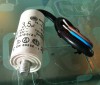 Condensator Motor Pompa Wilo Grundfos 3.5uF Recirculare Centrala Termica 25x58mm cu Fire