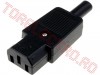 Conector AC 230V > Mufa IEC 10A Mama Cablu C13F005 AC1A/SAL