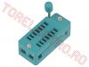 Socluri circuit integrat > Soclu DIL ZIF 14 Pini pas 2,54mm Slim ZIF14S 