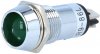 Bec Indicator Lampa Control Bord Auto D14  Verde cu LED 24Vcc Corp Metalic Antivandal IND1624GRN