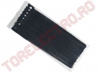 Coliere Textile cu Scai pentru organizare cabluri 150x12 Negre - set 10buc 05515/GB