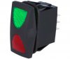 Comutator  cu Protectie la Apa 10A 3 Pozitii 4 pini IP65 LED Rosu Verde CP13292RG