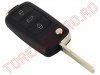 Carcasa Cheie cu Telecomanda Tip Briceag cu 3 Butoane pentru Audi/ VW/ Seat CC274/GB