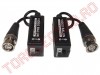 Balun CCTV cu BNC Tata Autoblocant pe fir si Regleta cu Suruburi - set 2 bucati