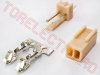 Conector Cablaj 2 Pini Mama + Tata Pas 2.54mm - KIT montaj MXNS25 - Set 10 bucati