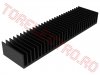 Radiatoare Plane cu Aripioare > Radiator Statie Modul Putere Tranzistori Finali din Aluminiu RAD0275 200x50x25 Negru