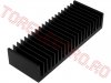 Radiatoare Plane cu Aripioare > Radiator Statie Modul Putere Tranzistori Finali din Aluminiu RAD0315 75x200x40 Negru