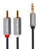 Cablu Jack 3.5 Tata Stereo - 2x RCA Tata  1.8m LE-458/1.85 Kruger&Matz CABJ1214