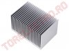 Radiatoare Plane cu Aripioare > Radiator Statie Modul Putere Tranzistori Finali din Aluminiu RAD0170 75x50x45mm