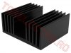 Radiatoare Plane cu Aripioare > Radiator Statie Modul Putere Tranzistori Finali din Aluminiu RAD0270 100x120x50 Negru