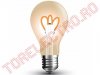 Becuri Filet E27 Deco > Bec LED A60 E27  3W 230V Alb CALD Filament Retro SKU7219