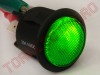 Buton Auto cu retinere FF25G12V VERDE cu LED la 12V