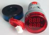 Ampermetre Curent Alternativ de Panou > Ampermetru-Voltmetru de Panou 100A 60-380Vca LED ROSU cu Transformator de Curent VA78122