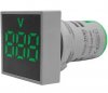 Voltmetre Curent Alternativ de Panou > Voltmetru de Panou Curent Alternativ 500Vac LED VERDE VAC78129SQ