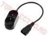 Cabluri pentru Echipamente > Cablu Alimentare cu 2 Steckere Shucko Mama - IEC C14 Tata pentru UPS 0.3m CEE-IEC-2PM