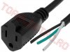 Cabluri pentru Echipamente > Cablu Stecker Mama SUA - Fire Libere 0.5m Negru USA2431805BK