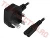 Cabluri pentru Echipamente > Cablu Stecker Tata UK - IEC C7 Mama pentru Echipamente din Anglia 1.8m UKP3318BK