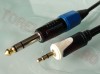 Microfon si Instrument > Cablu Jack Tata 3.5 Stereo - Jack Tata 6.35 Stereo 1.5m Negru CABJ6330