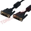 Cabluri > Cablu DVI-I Tata - DVI-I Tata Dual link Digital si Analog (24+5)Pini cu Filtru 5m
