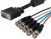 Cabluri > Cablu Adaptor VGA Tata - BNC Tata x5 1.8m LE-174