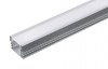 Profil Banda LED > Profil Aluminiu Banda LED Aplicat PROF3358/EP cu Protectie Alba 2m 17x12mm pentru Banda 12mm