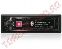 Radio-CD  Alpine CDE-178BT cu Player MP3, USB, Bluetooth, Afisaj Culoare Programabil, Putere 4x50W