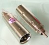 Adaptor XLR 3 Pini Cannon Tata la RCA Tata XLRt-RCAt