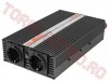 Invertoare din 12 si 24 la 220V > Invertor auto din 24V la 220V 1000W cu 2 Iesiri Kemot INV3170