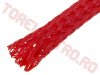 Materiale pentru cablare > Tresa Plastic Protectie Cabluri Auto  8mm - 15mm Rosie - la rola 10Metri